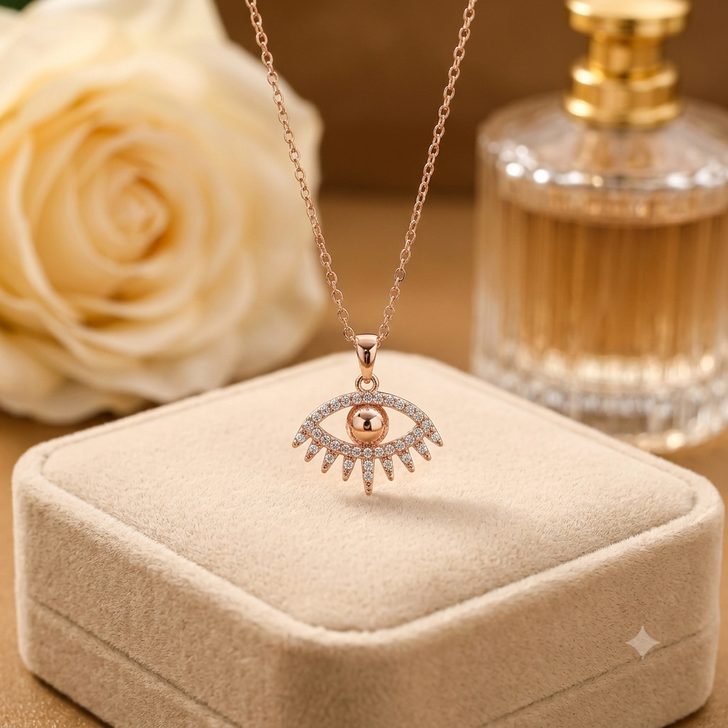 Cute Evil eye pendant necklace