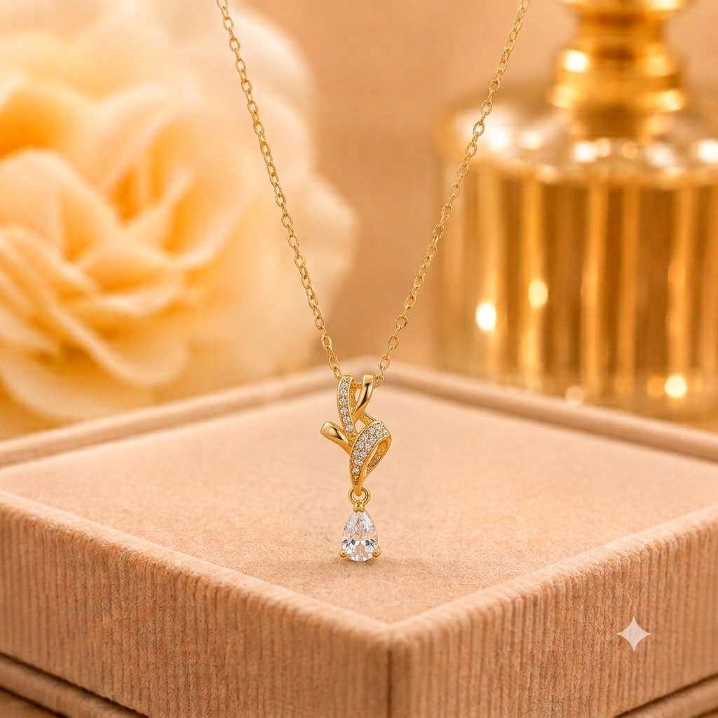 Teardrop Crystal Necklace