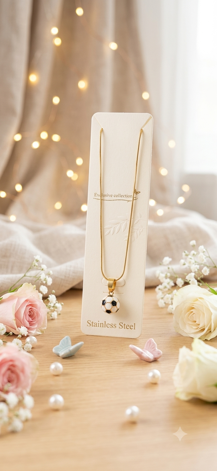 Football Charm Necklace