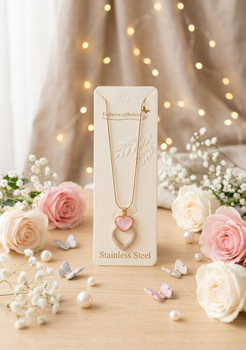 Double Heart pendant Necklace