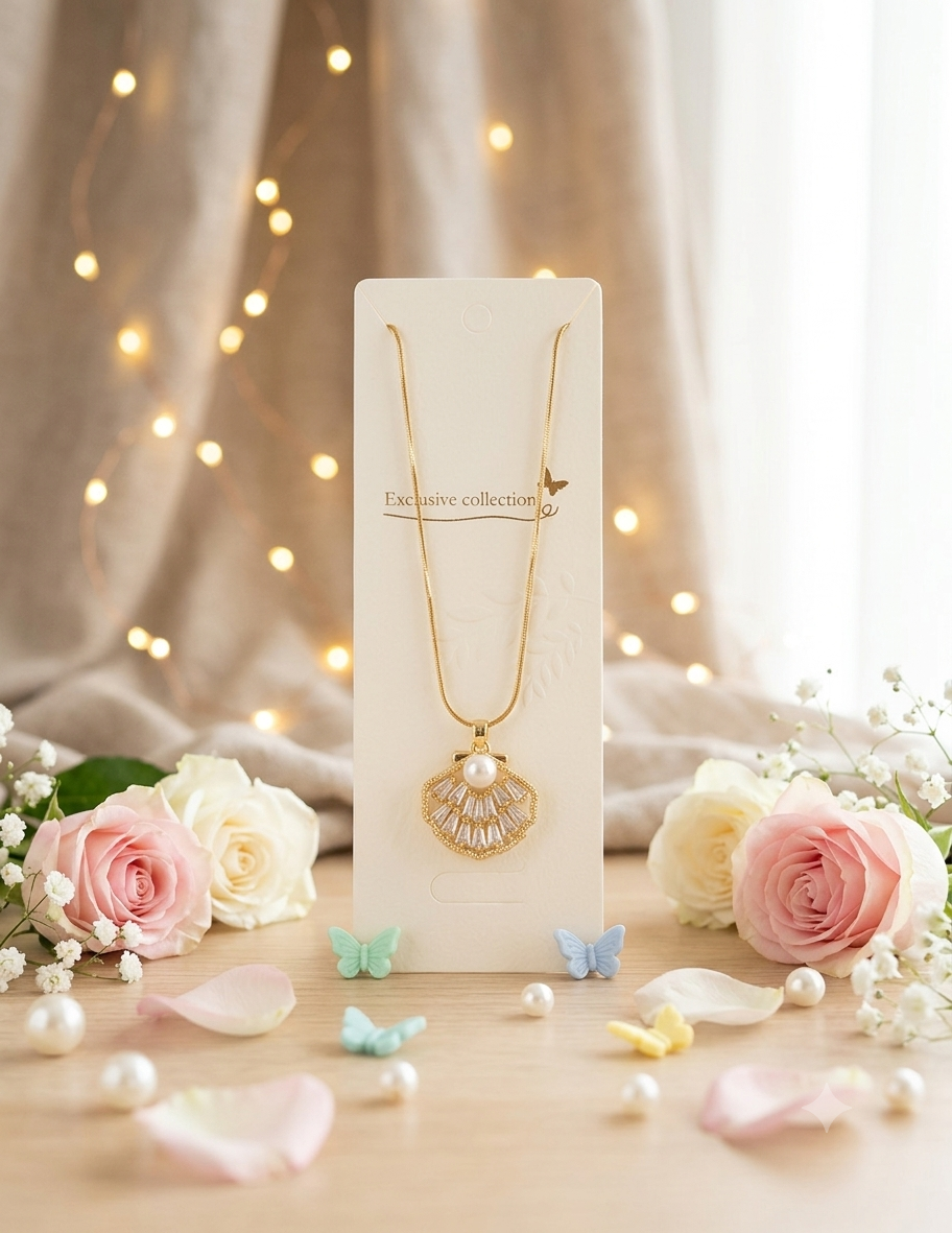 Pearl Seashell Necklace