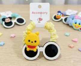 Adorable Mini-Sunglass Hair Scrunchies