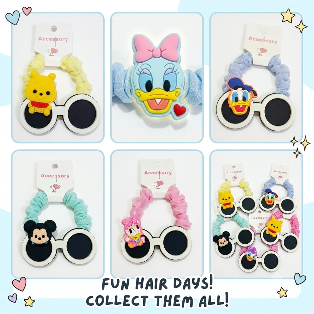 Adorable Mini-Sunglass Hair Scrunchies