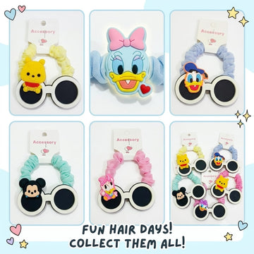 Adorable Mini-Sunglass Hair Scrunchies