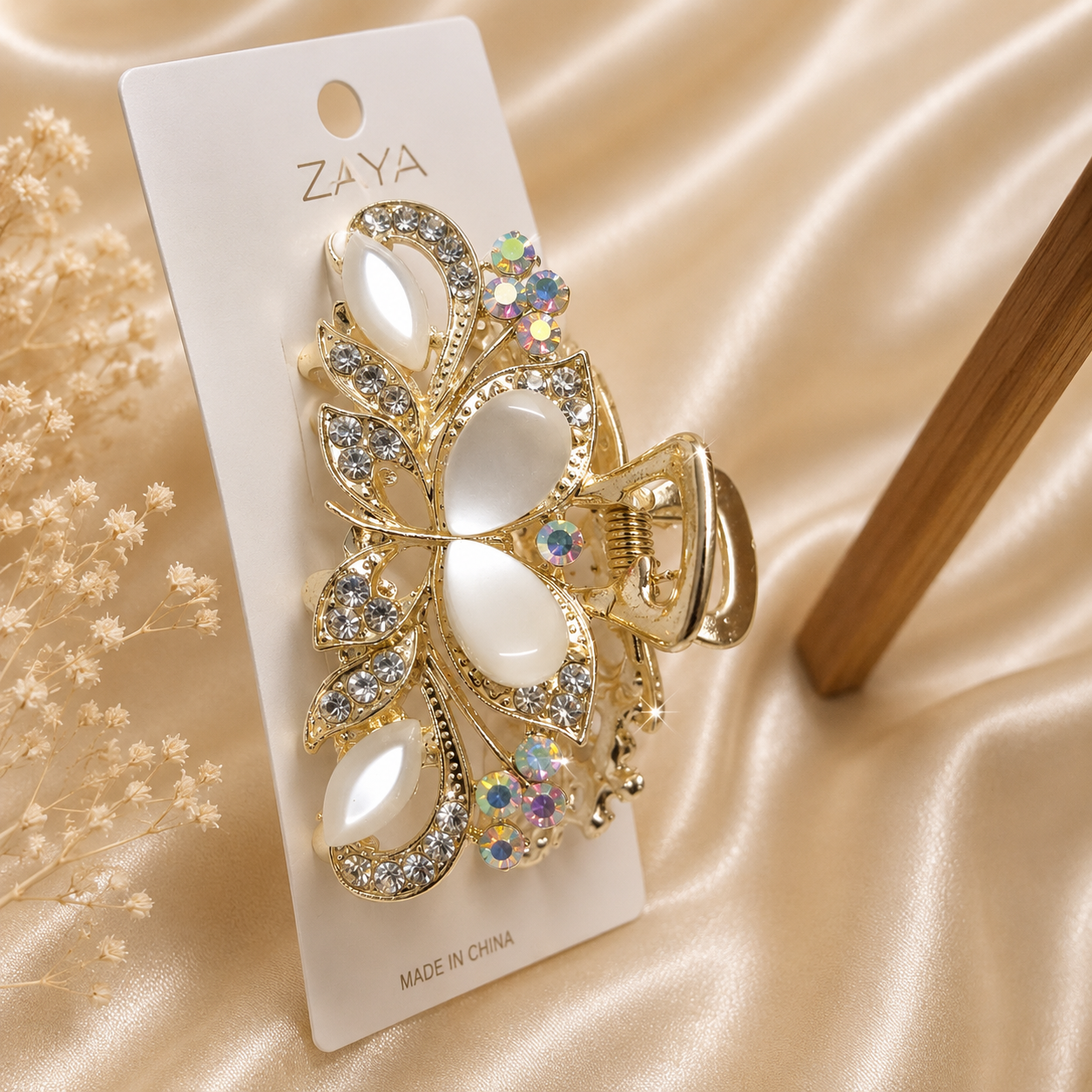 Ivory Bloom Hair Claw