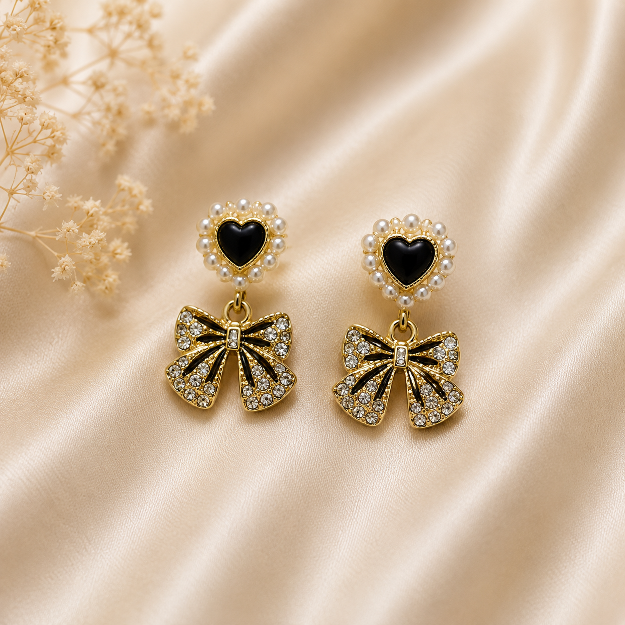 Princess Bow Drop Earrings