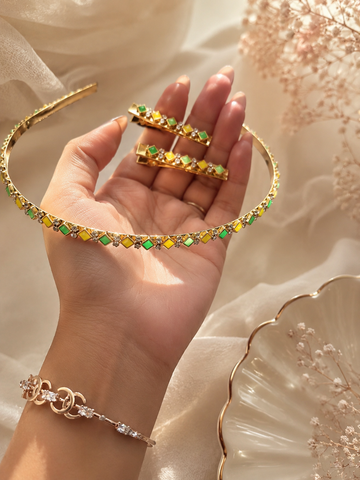 Rajwada  Kundan Headpiece combo