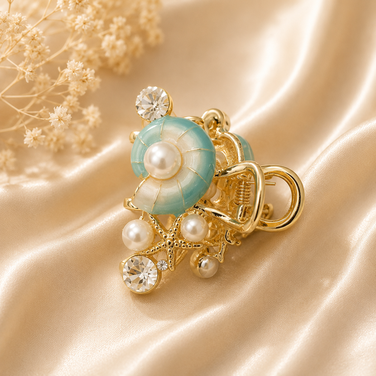 Aqua Pearl Luxe Claw
