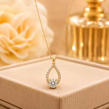 Teardrop Solitaire Pendant