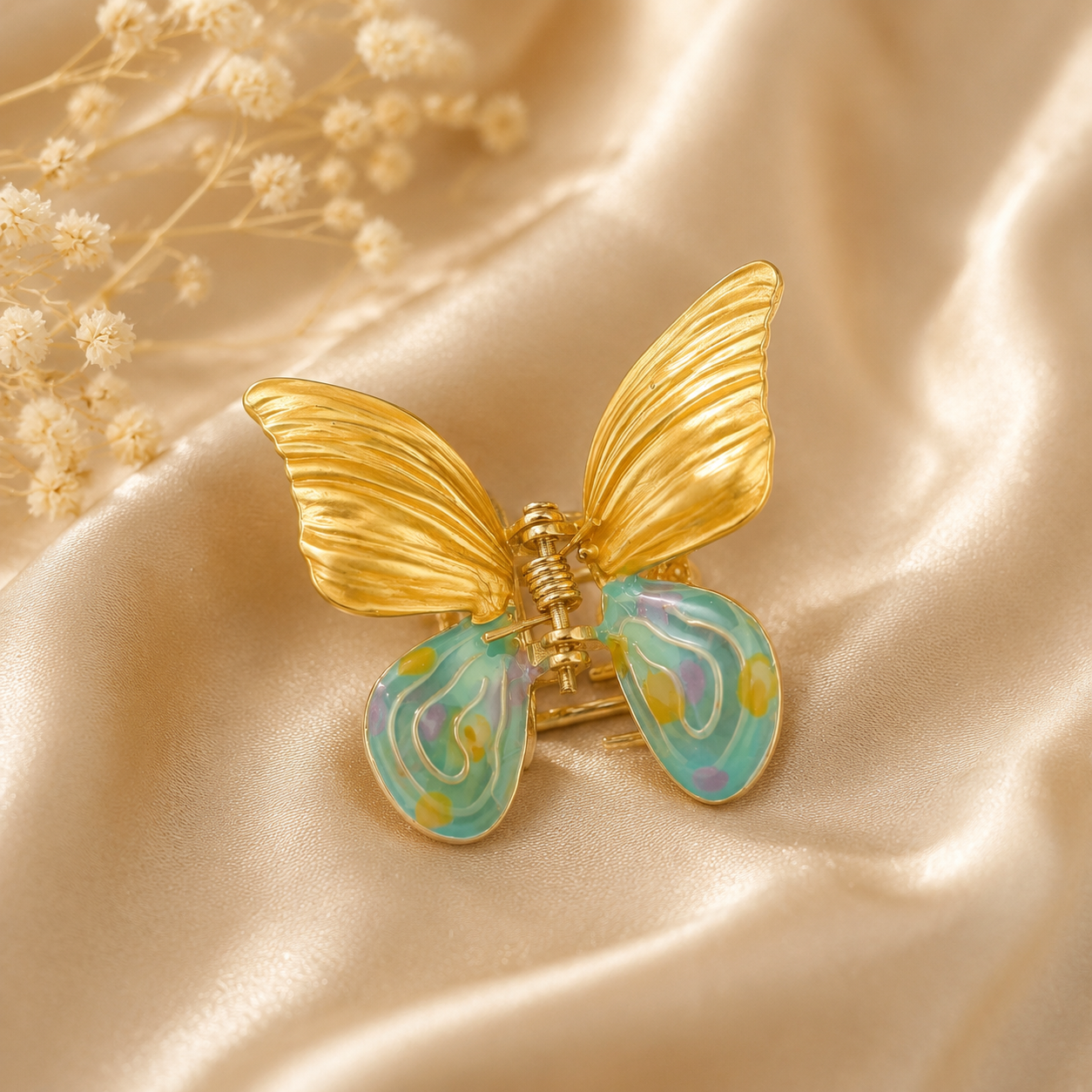 Golden Butterfly Hair Claw 🦋