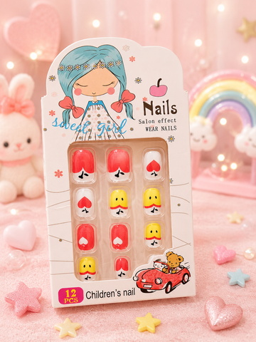Kids' Heart and Character Press-On Nail Set