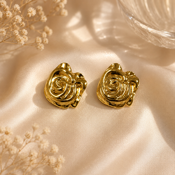 Golden Rose Bloom Stud