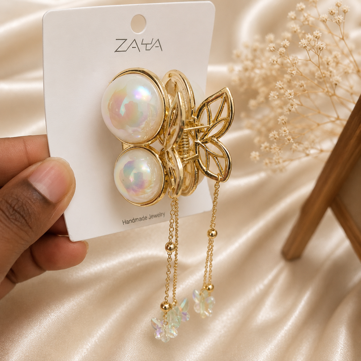 Celestial Pearl Hair Claw
