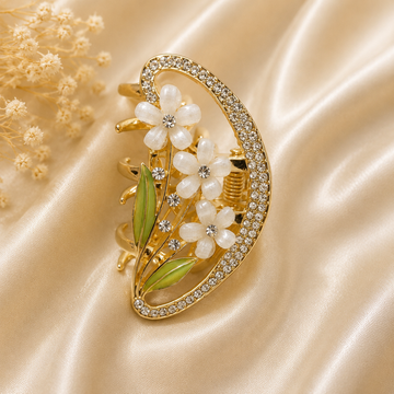 Crystal Blossom Hair Claw