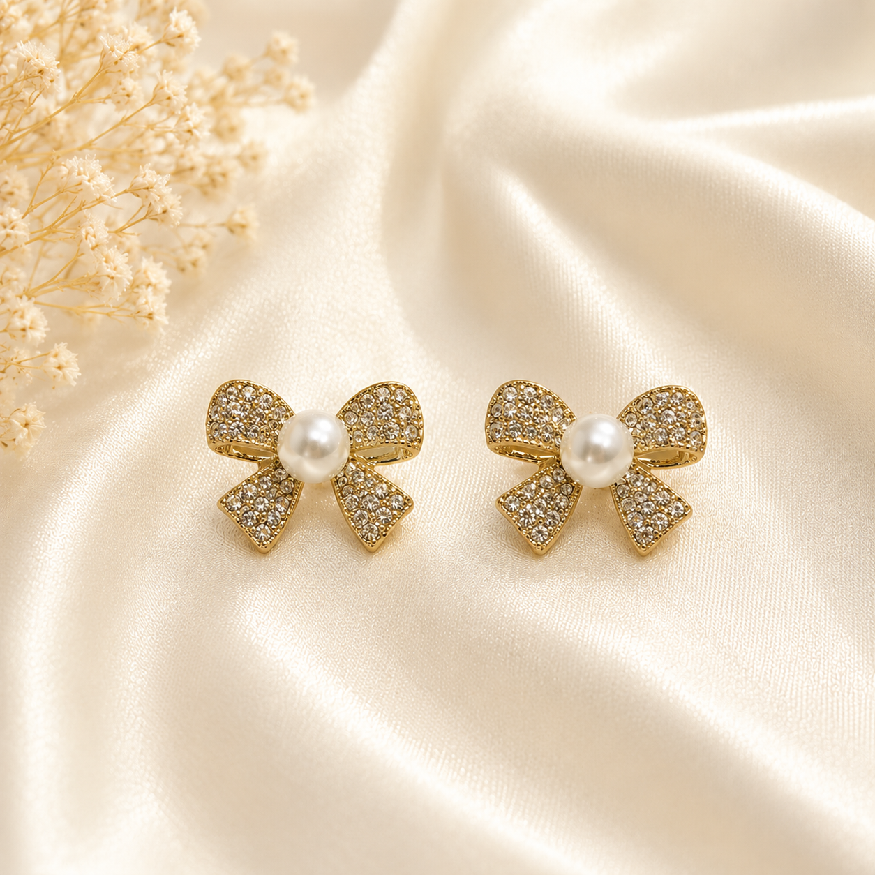 Pearl Bow Earing