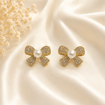 Pearl Bow Earing
