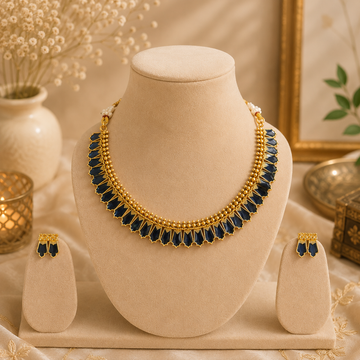 Royal Blue Ethnic Palakka Set