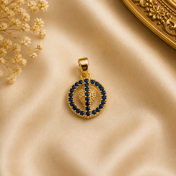 Luxe Blue stone statement Pendant
