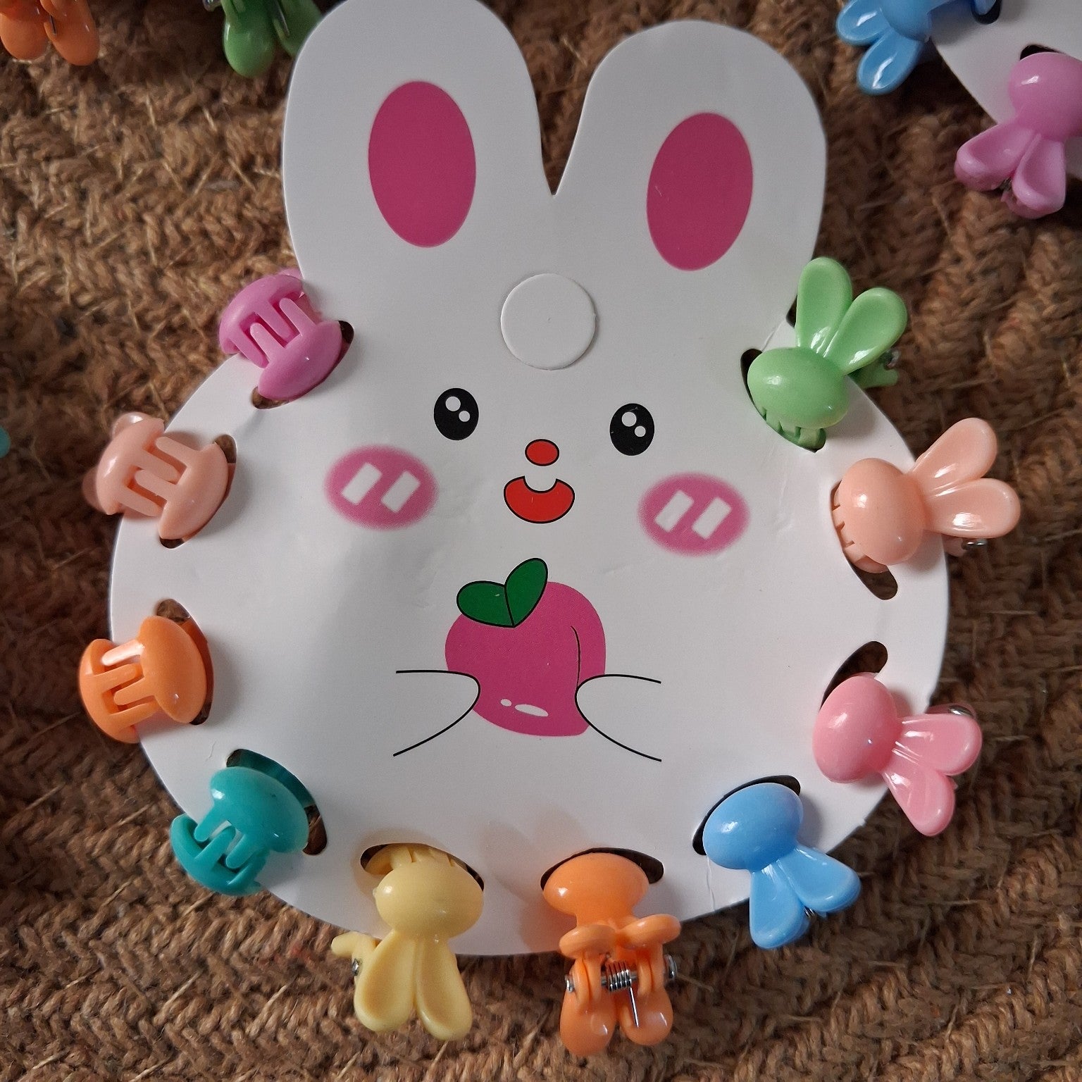 🐰 Cute Bunny Hair Clip Set