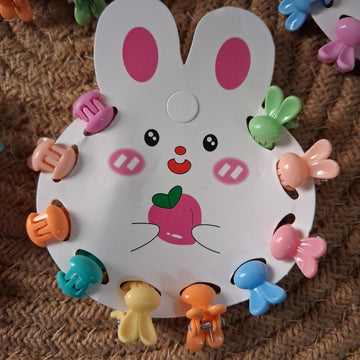 🐰 Cute Bunny Hair Clip Set