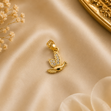 Sparkling Dove Charm Pendant 🕊️