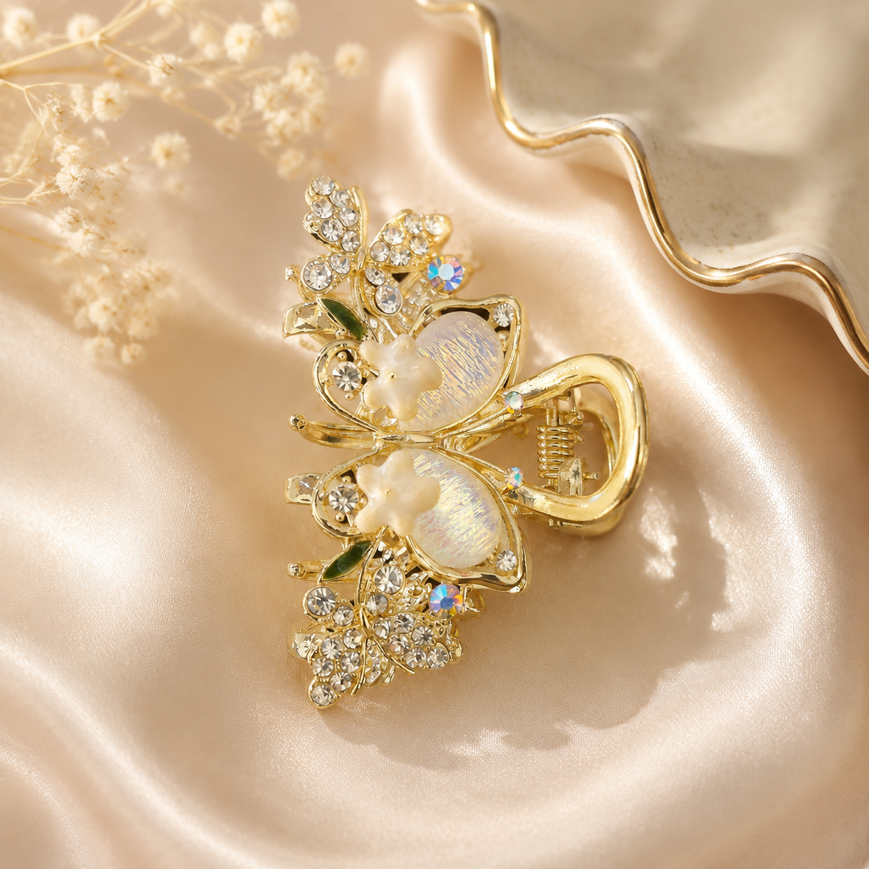 Opal Blossom Hair Claw
