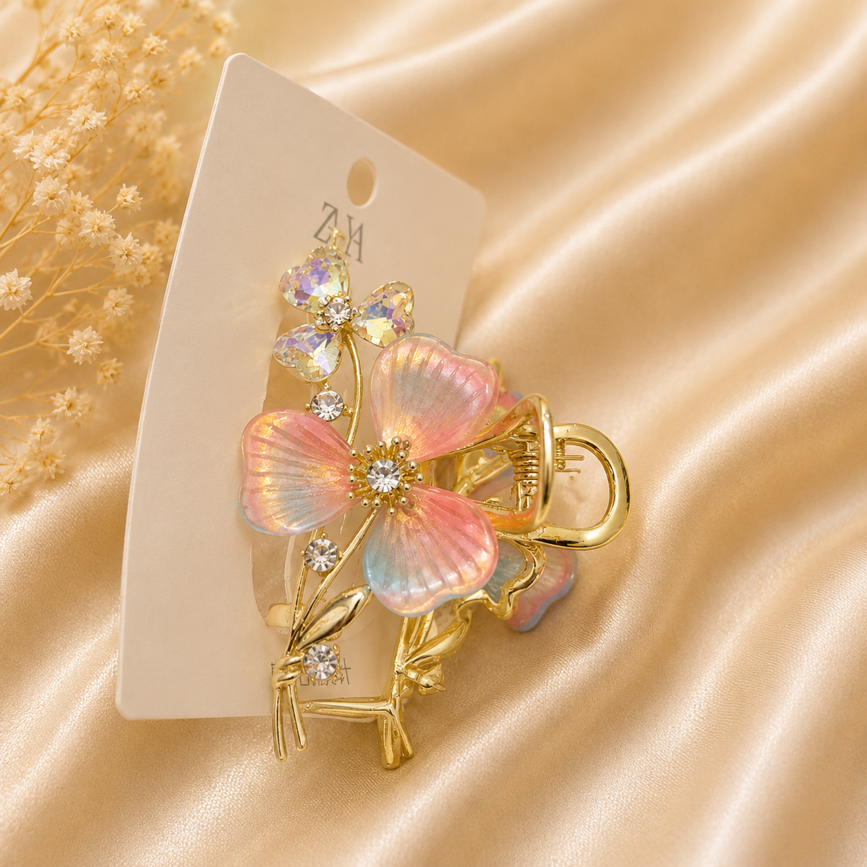 Rainbow Petal Hair Claw