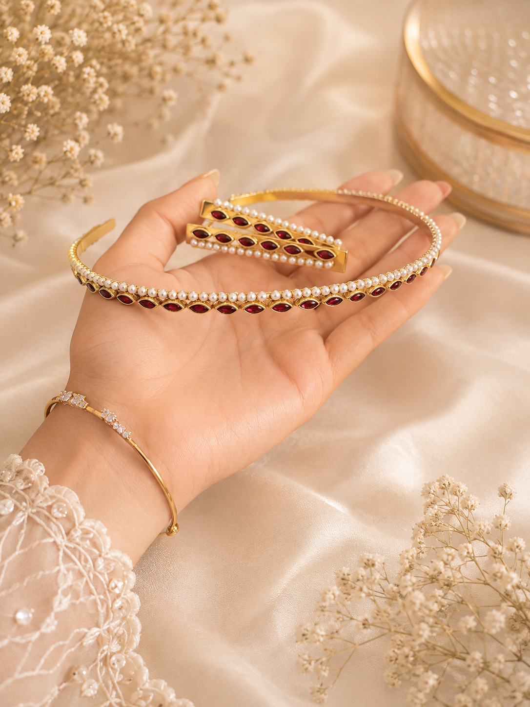 Rani Ruby Headpiece combo